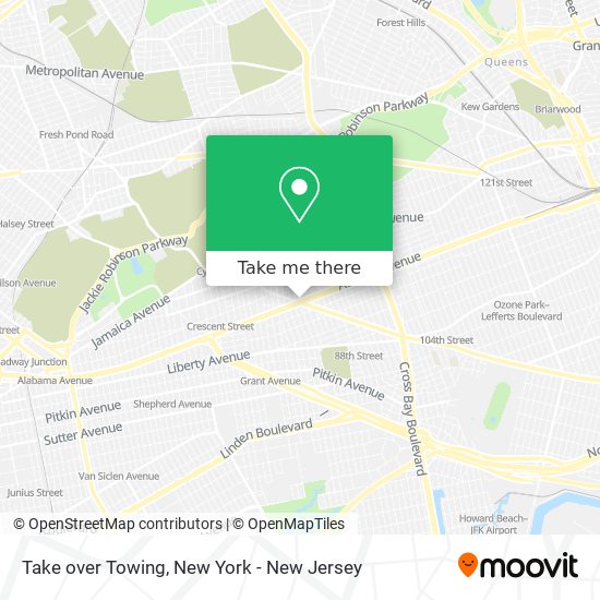 Take over Towing map