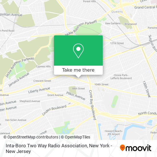 Inta-Boro Two Way Radio Association map