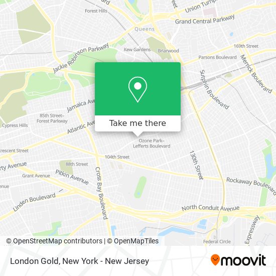 Mapa de London Gold