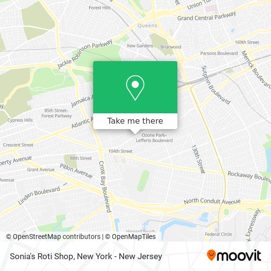 Mapa de Sonia's Roti Shop