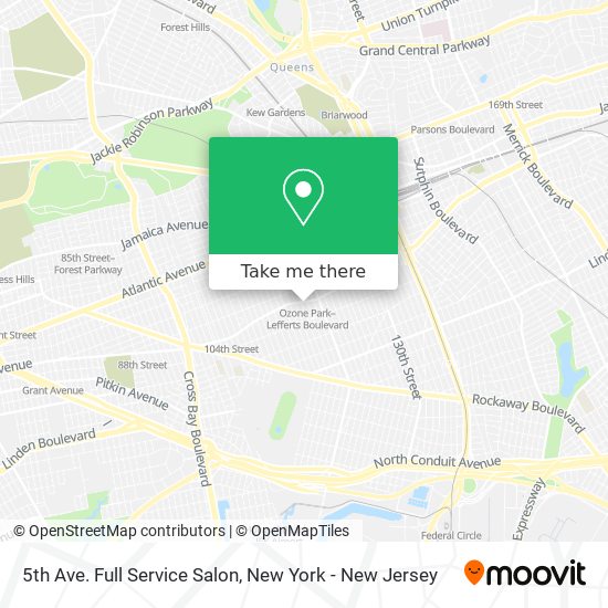 5th Ave. Full Service Salon map