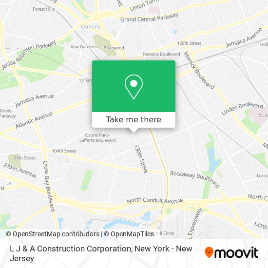 L J & A Construction Corporation map