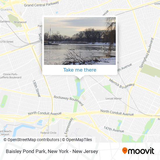 Mapa de Baisley Pond Park