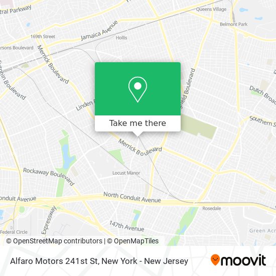 Mapa de Alfaro Motors 241st St