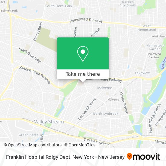 Franklin Hospital Rdlgy Dept map