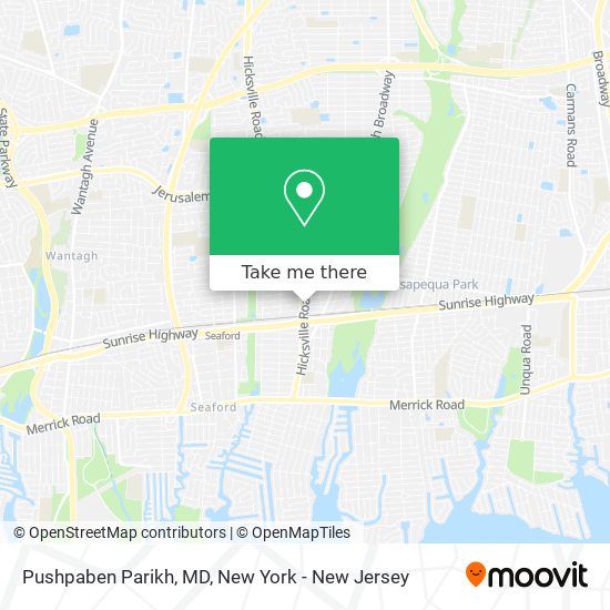 Pushpaben Parikh, MD map