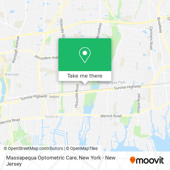 Mapa de Massapequa Optometric Care