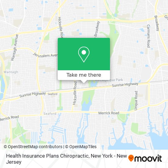 Health Insurance Plans Chiropractic map