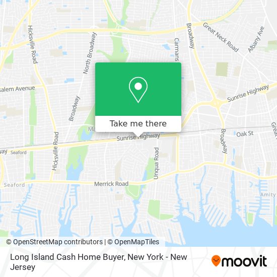 Long Island Cash Home Buyer map