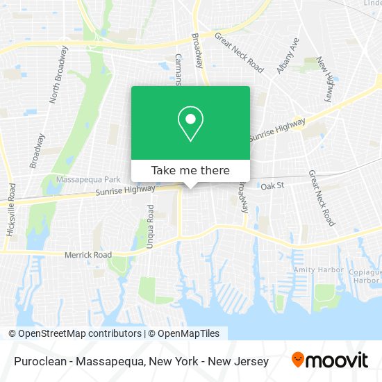 Mapa de Puroclean - Massapequa