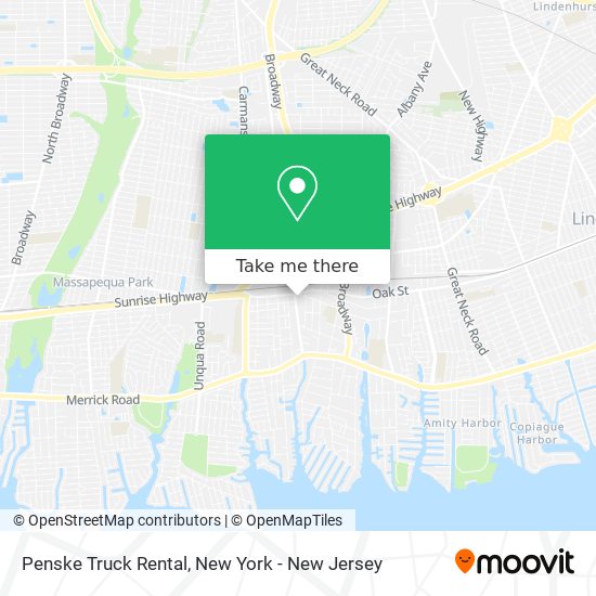 Penske Truck Rental map