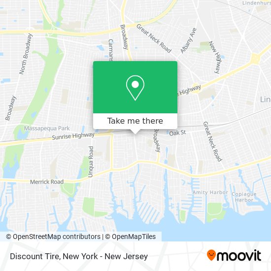 Mapa de Discount Tire