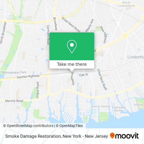 Smoke Damage Restoration map