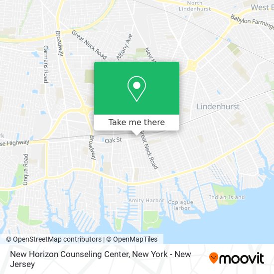 New Horizon Counseling Center map