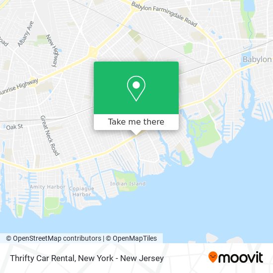 Mapa de Thrifty Car Rental