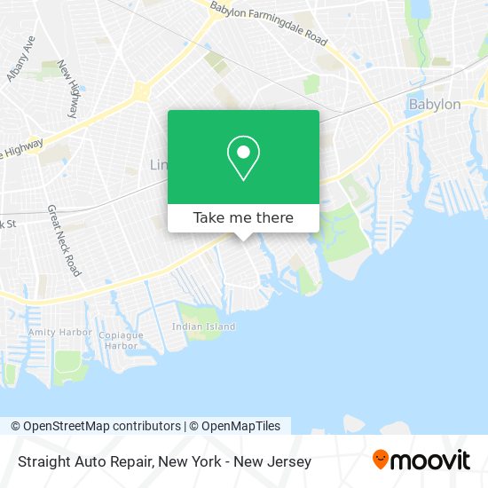 Mapa de Straight Auto Repair