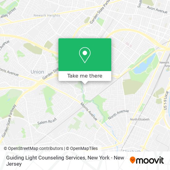 Mapa de Guiding Light Counseling Services