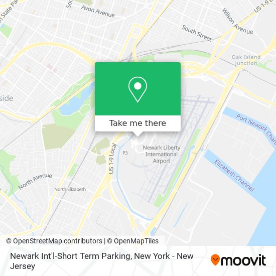 Newark Int'l-Short Term Parking map