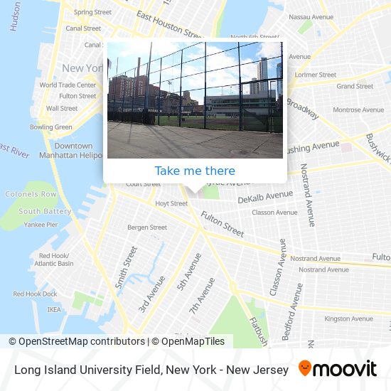 Long Island University Field map