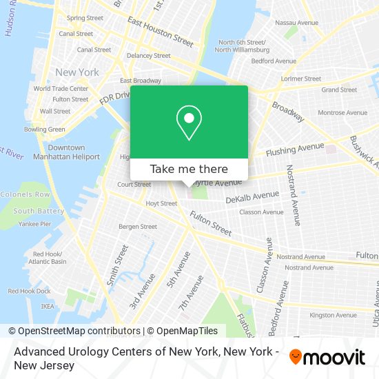 Advanced Urology Centers of New York map