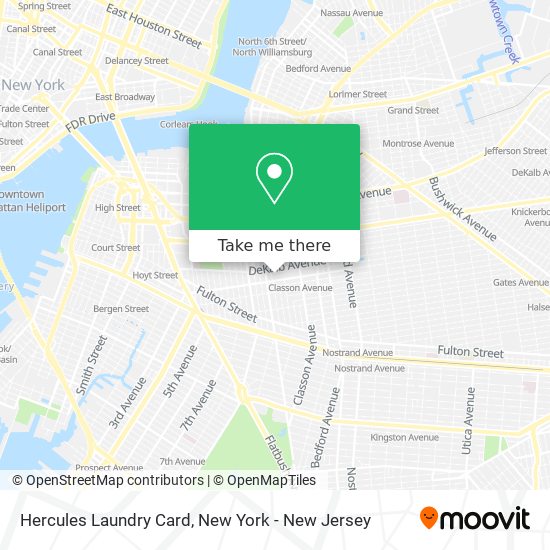 Mapa de Hercules Laundry Card