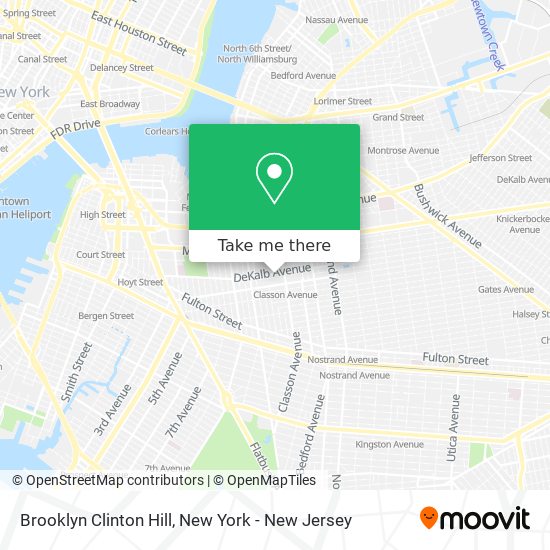 Brooklyn Clinton Hill map