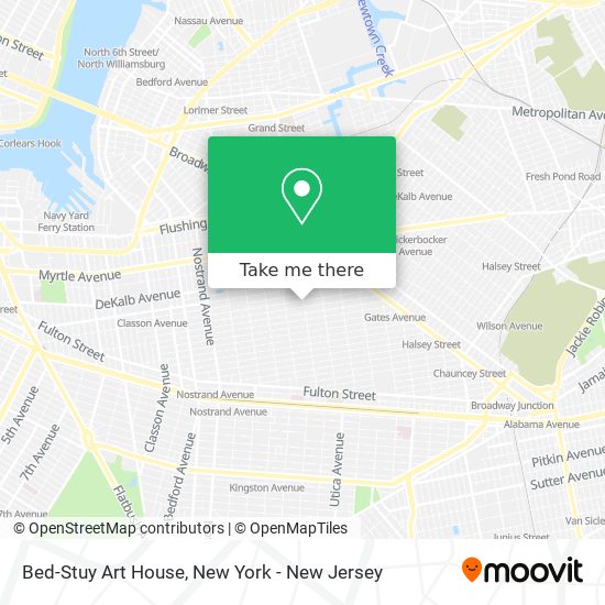 Bed-Stuy Art House map