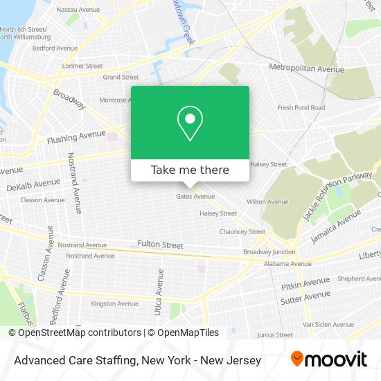 Mapa de Advanced Care Staffing