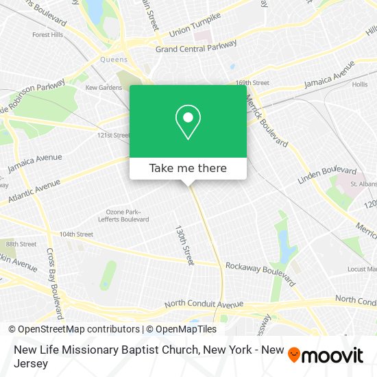 New Life Missionary Baptist Church map
