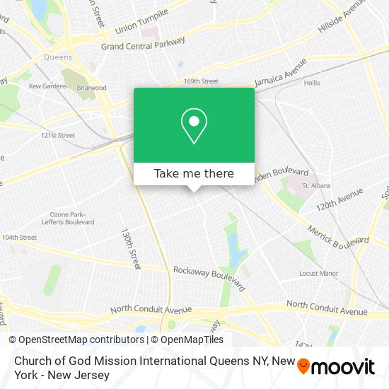 Mapa de Church of God Mission International Queens NY