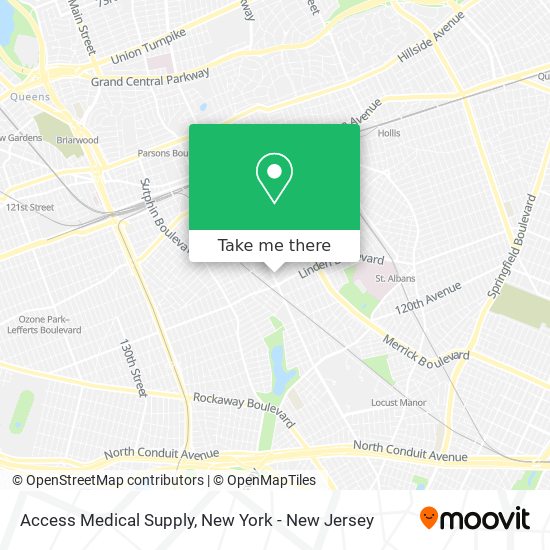 Access Medical Supply map