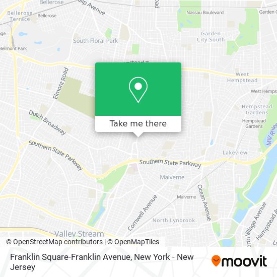 Franklin Square-Franklin Avenue map