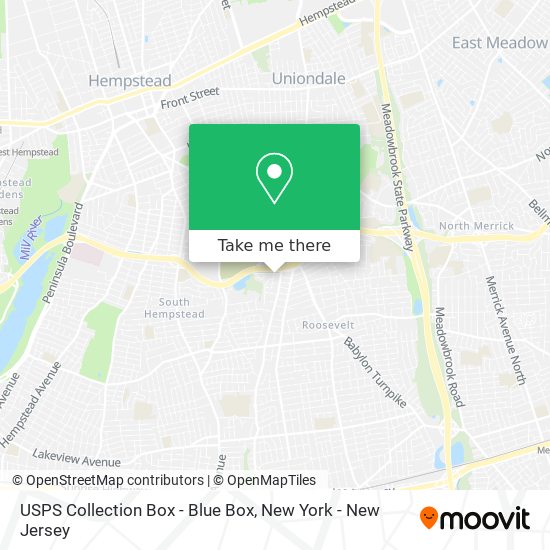 USPS Collection Box - Blue Box map