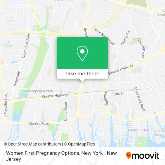 Women First Pregnancy Options map