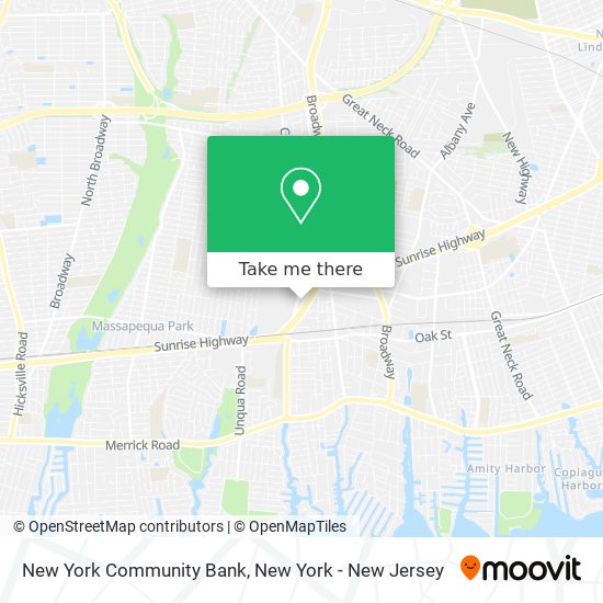 New York Community Bank map