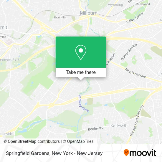 Springfield Gardens map