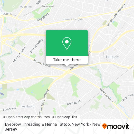 Eyebrow Threading & Henna Tattoo map