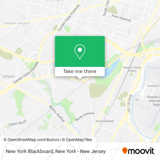 Mapa de New York Blackboard