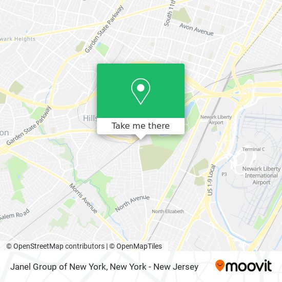 Mapa de Janel Group of New York