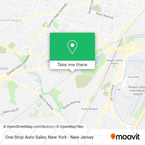 One Stop Auto Sales map