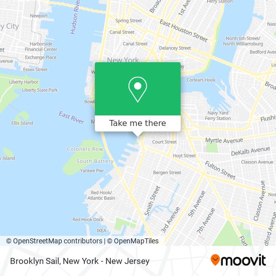 Mapa de Brooklyn Sail