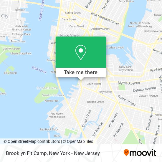 Mapa de Brooklyn Fit Camp