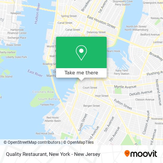 Quality Restaurant map