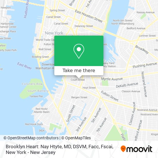 Mapa de Brooklyn Heart: Nay Htyte, MD, DSVM, Facc, Fscai