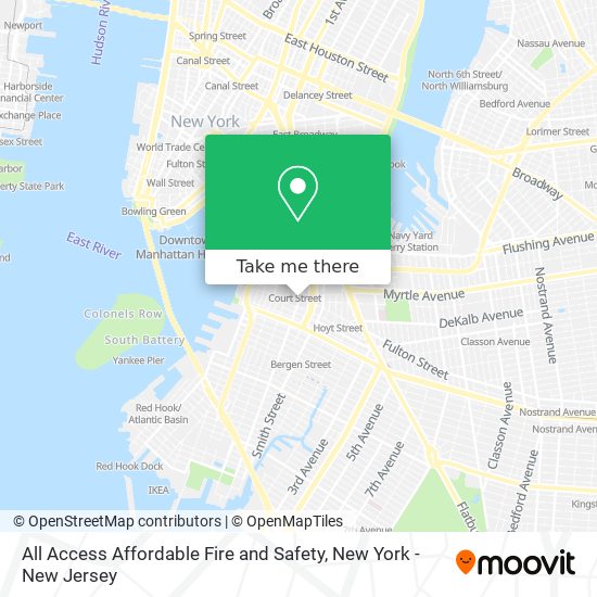 All Access Affordable Fire and Safety map