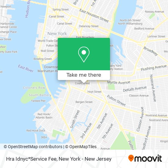 Hra Idnyc*Service Fee map