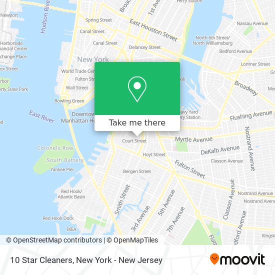 10 Star Cleaners map