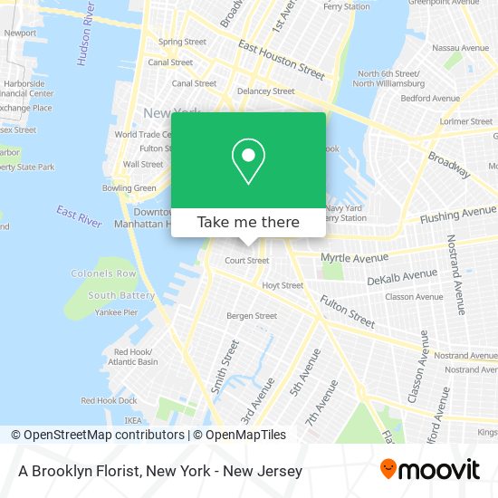 Mapa de A Brooklyn Florist