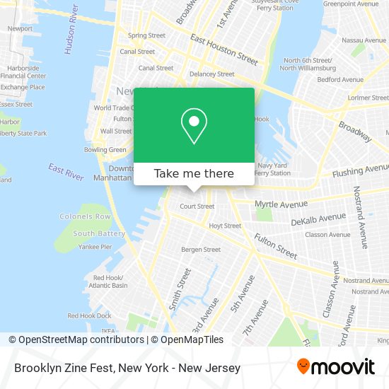 Mapa de Brooklyn Zine Fest