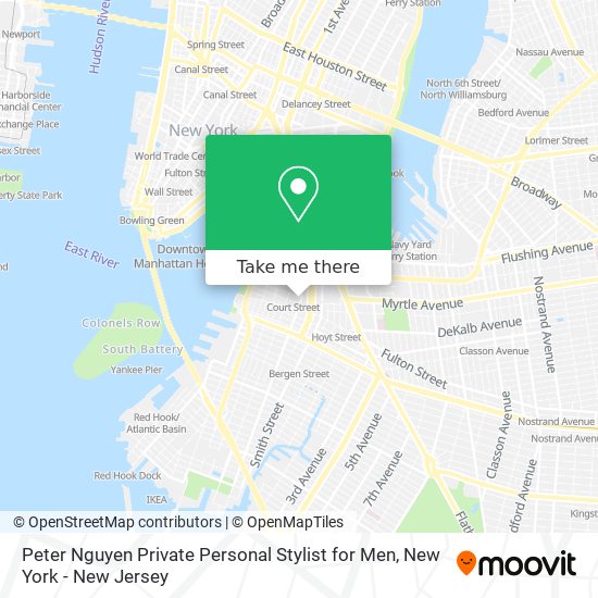 Peter Nguyen Private Personal Stylist for Men map